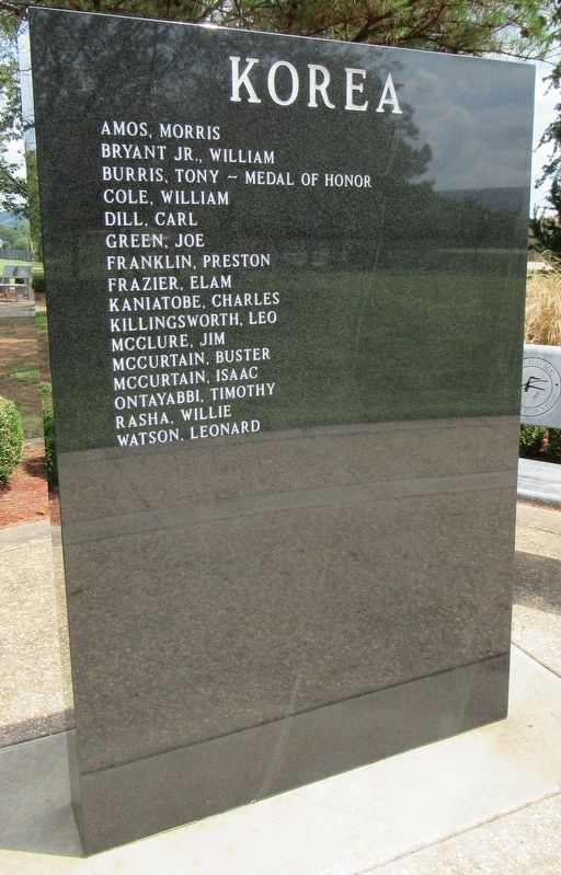 Choctaw Nation War Memorial - Korea Marker. Click for full size. Choctaw Nation War Memorial - Korea Marker image. Click for full size.