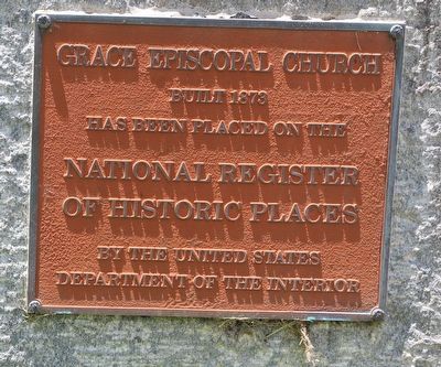 Grace Episcopal Church Marker. Click for full size. Grace Episcopal Church Marker image. Click for full size.