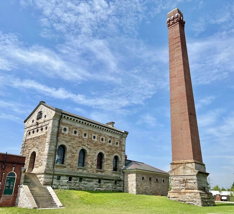 The Hamilton Waterworks, 1859 image. Click for full size.