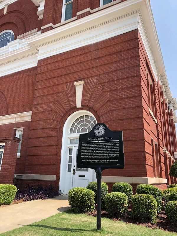 Tabernacle Baptist Church Marker image. Click for full size.