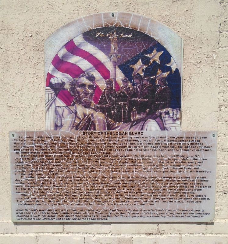 Story of the Logan Guard Marker image. Click for full size.