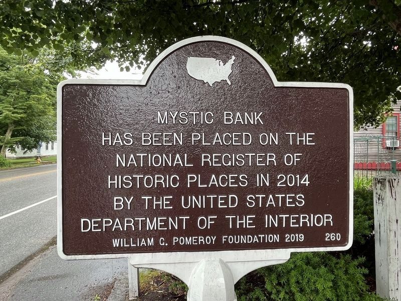 Mystic Bank Marker image. Click for more information.
