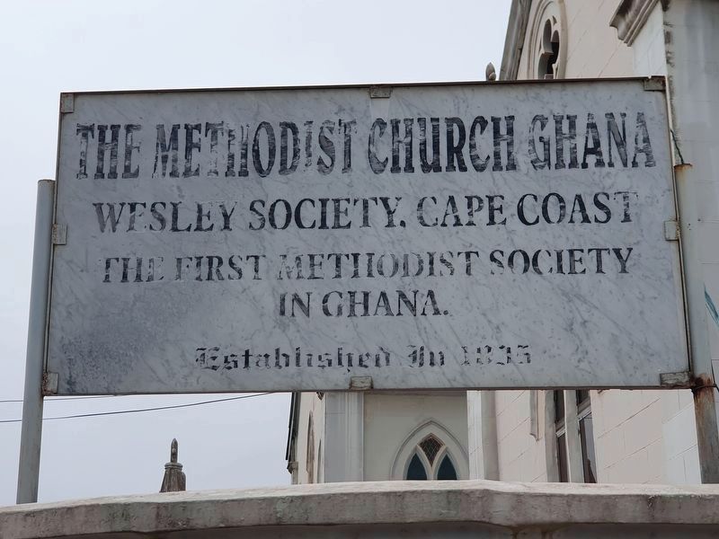 The First Methodist Church in Ghana Marker image. Click for full size.