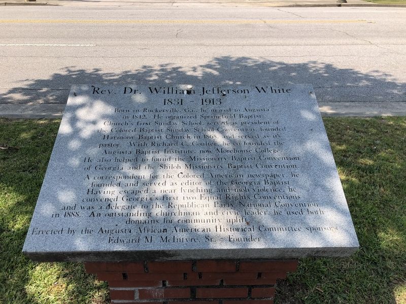 Rev. Dr. William Jefferson White Marker image. Click for full size.
