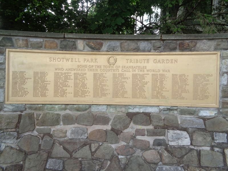 World War I Memorial image. Click for full size.