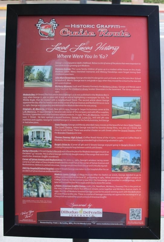 <i>Local Lucas History</i> Marker. Click for full size. <i>Local Lucas History</i> Marker image. Click for full size.