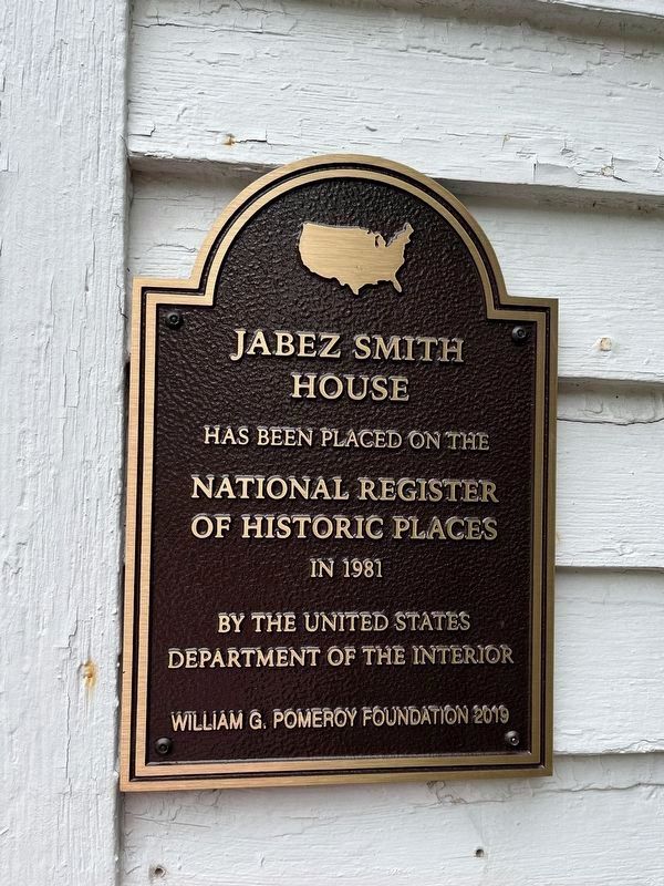 Jabez Smith House Marker image. Click for more information.