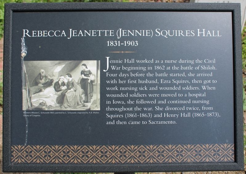 Rebecca Jeanette (Jennie) Squires Hall Marker image. Click for full size.