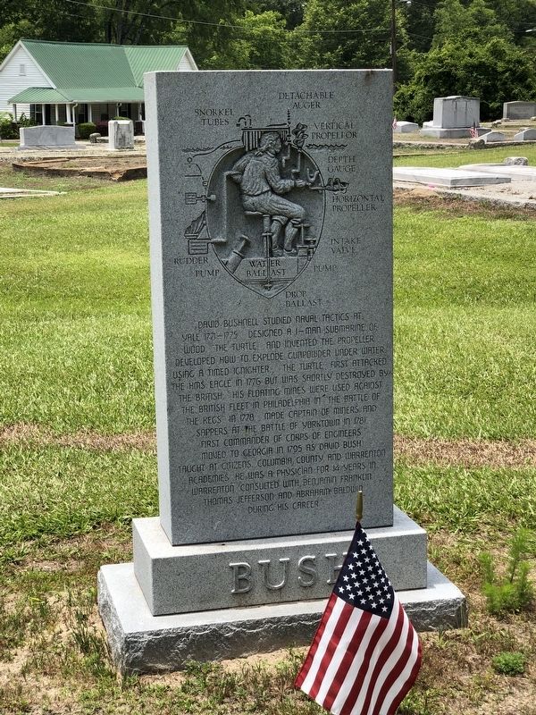 David Bushnell Monument Marker, Side Two image. Click for full size.