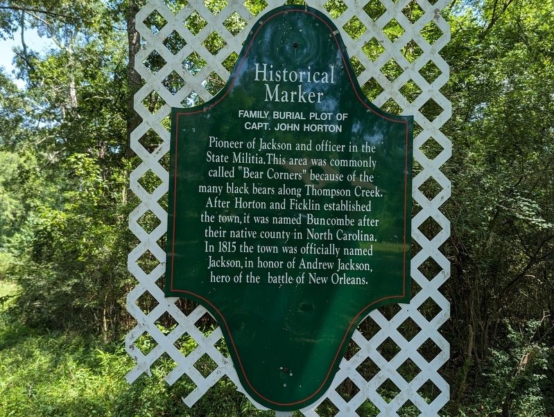 Family Burial Plot of Capt. John Horton Marker. Click for full size. Family Burial Plot of Capt. John Horton Marker image. Click for full size.