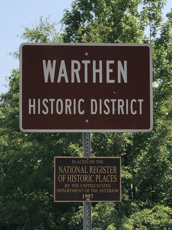 Warthen Historic District Marker image. Click for full size.