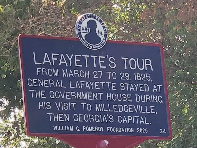 Lafayette's Tour Marker. Click for full size. Lafayette's Tour Marker image. Click for full size.