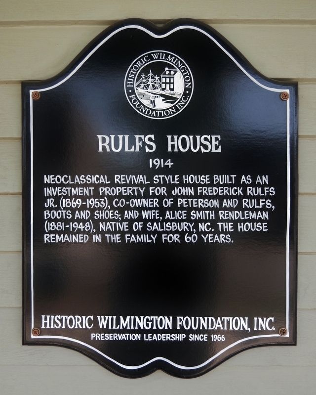 Rulfs House Marker image. Click for full size.