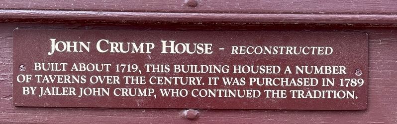 John Crump House Marker image. Click for full size.