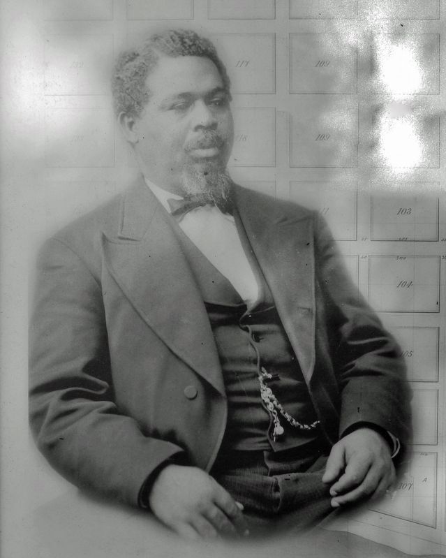 Marker detail: Robert Smalls image. Click for full size.