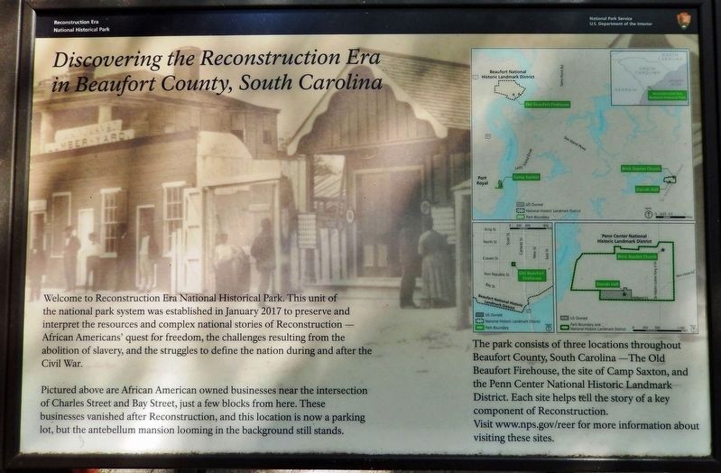 Discovering the Reconstruction Era in Beaufort Marker image. Click for full size.