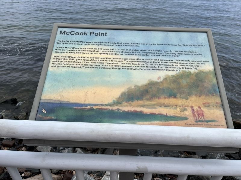 McCook Point Marker image. Click for full size.
