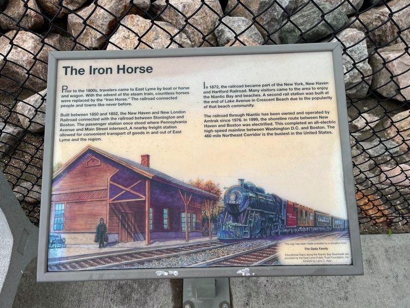 The Iron Horse Marker image. Click for full size.