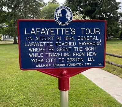 Lafayette's Tour Marker image. Click for full size.