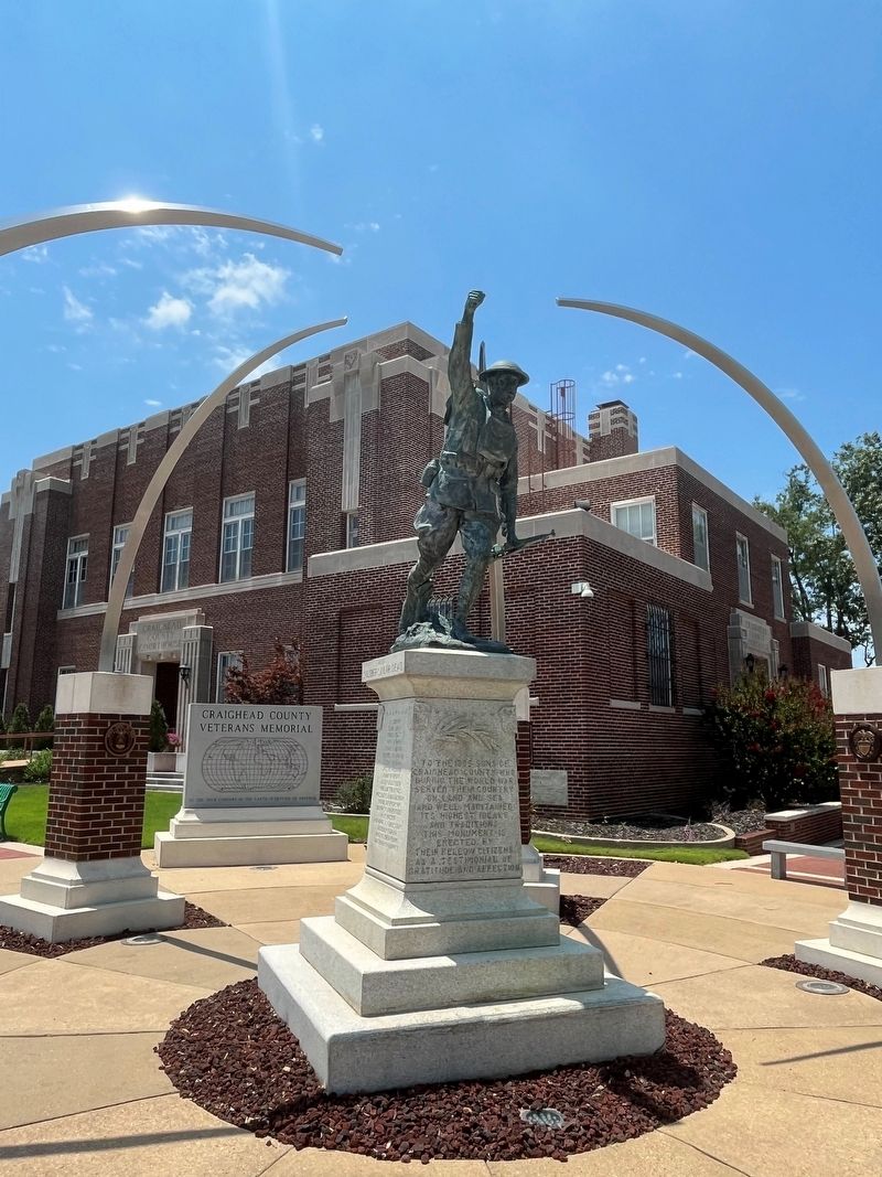 Craighead County Veterans Memorial. Click for full size. Craighead County Veterans Memorial image. Click for full size.