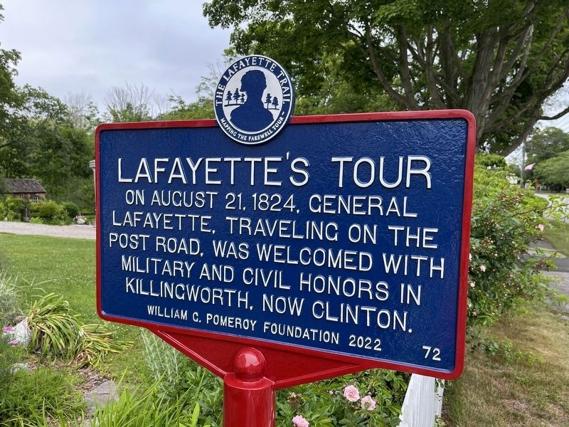 Lafayette's Tour Marker. Click for full size. Lafayette's Tour Marker image. Click for full size.