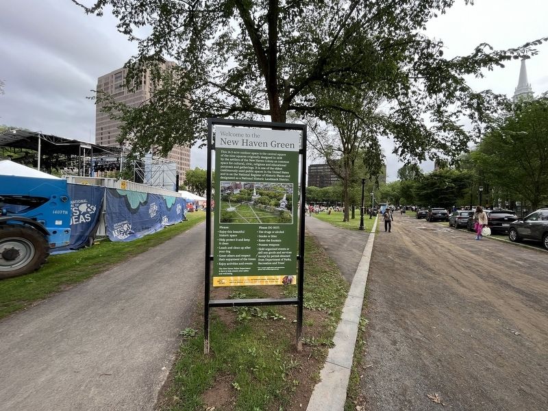 Welcome to the New Haven Green Marker image. Click for full size.