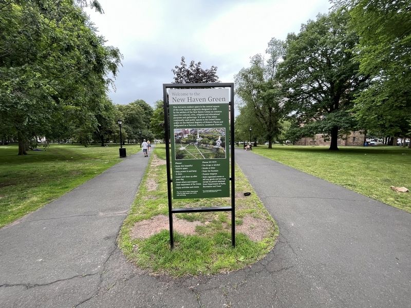 Welcome to the New Haven Green Marker. Click for full size. Welcome to the New Haven Green Marker image. Click for full size.