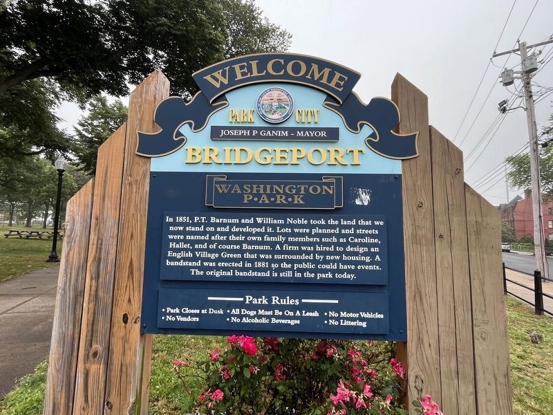 Washington Park Marker. Click for full size. Washington Park Marker image. Click for full size.