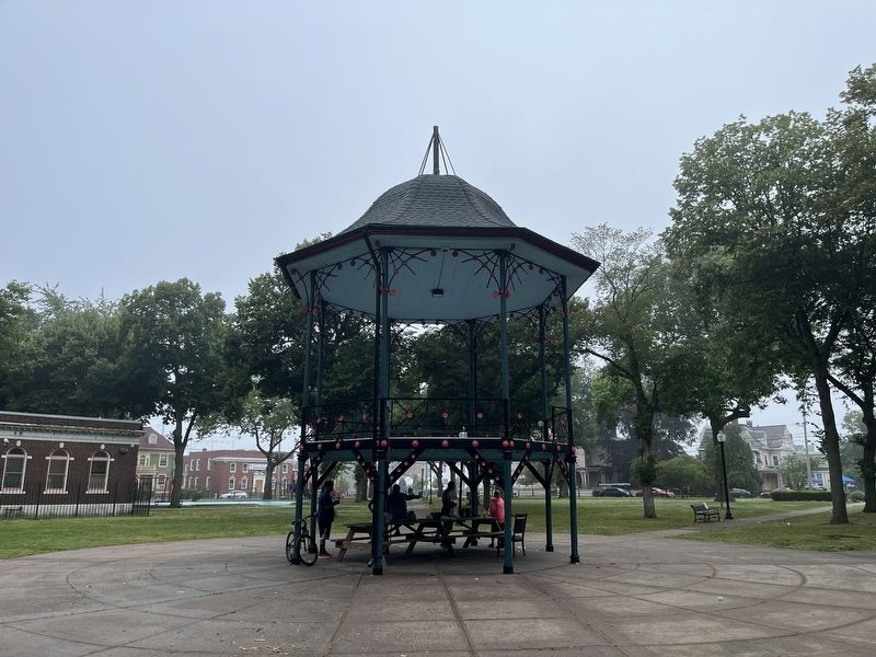 The bandstand in the center of the park. Click for full size. The bandstand in the center of the park image. Click for full size.