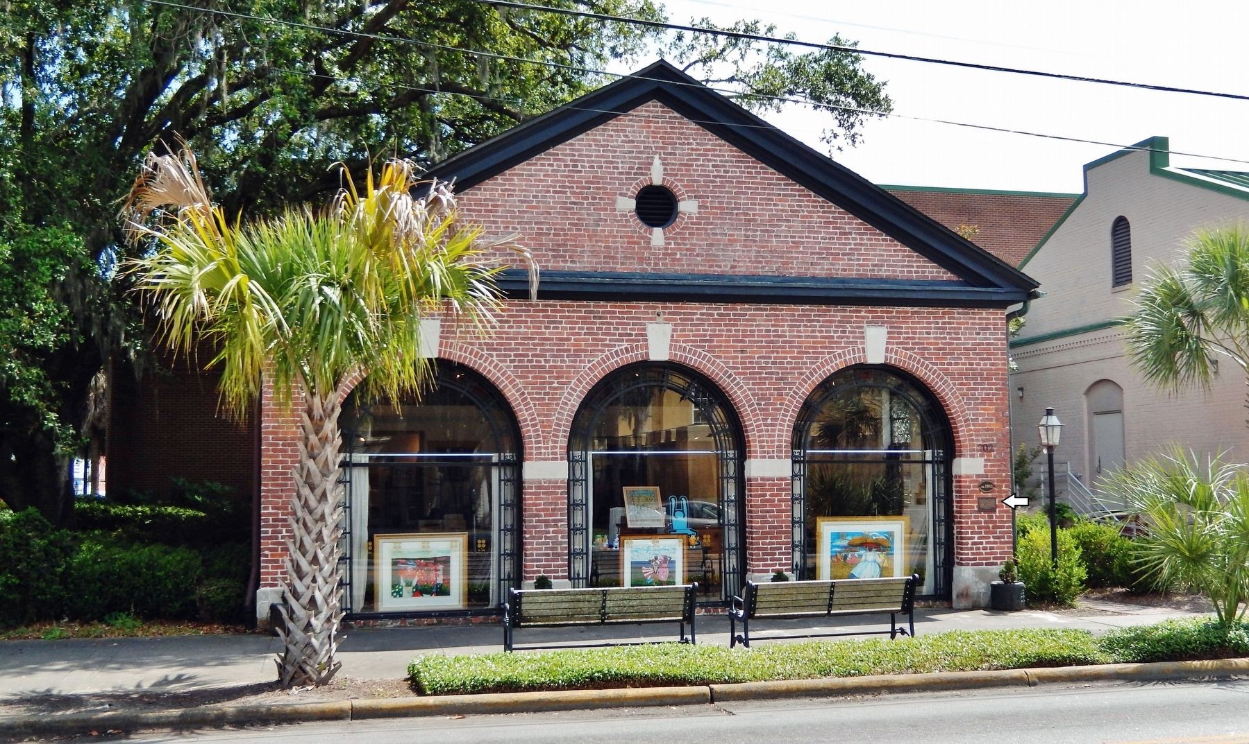 The Beaufort Firehouse & City Hall (</i>north elevation</i>) image. Click for full size.