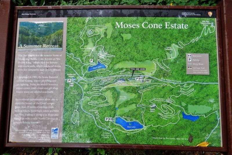 Moses Cone Estate Marker image. Click for full size.