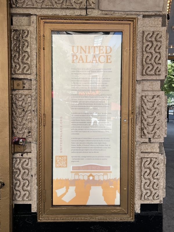 United Palace Marker image. Click for full size.