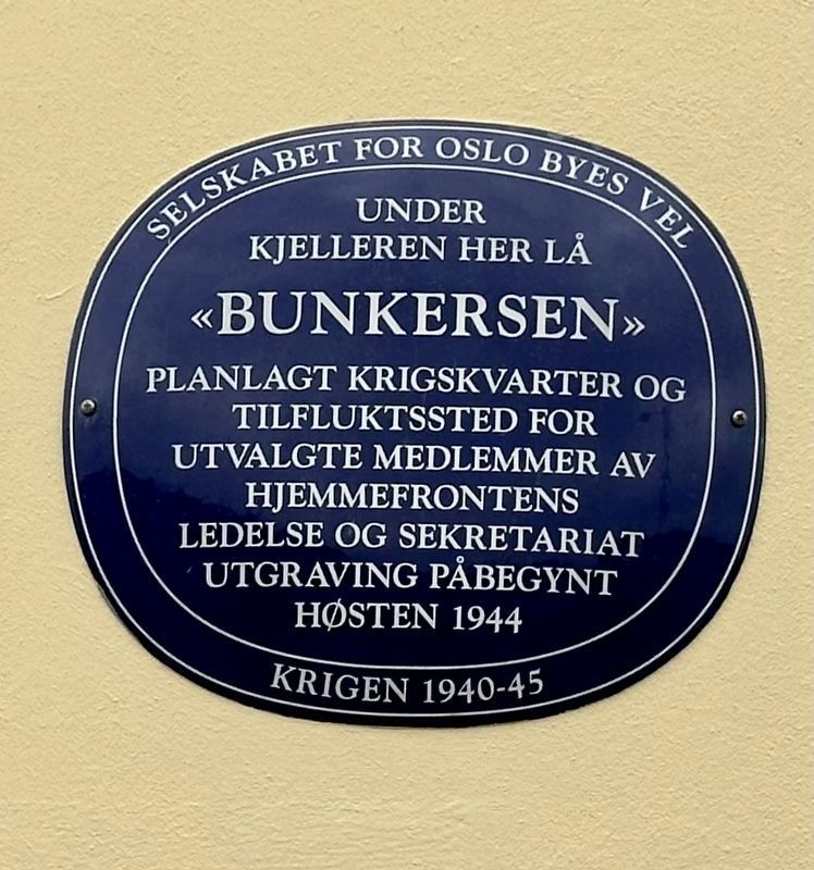 �Bunkersen� / The Bunker Marker image. Click for full size.