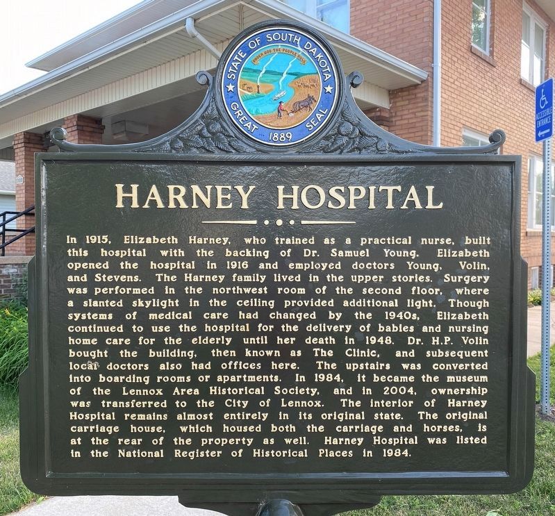 Harney Hospital Marker image. Click for full size.