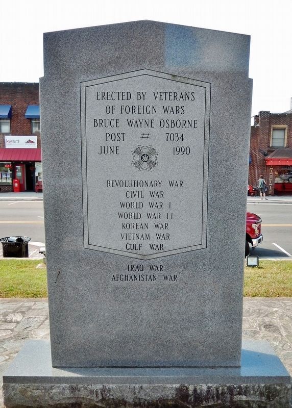 Alleghany County War Memorial<br>(<i>northeast side</i>) image. Click for full size.