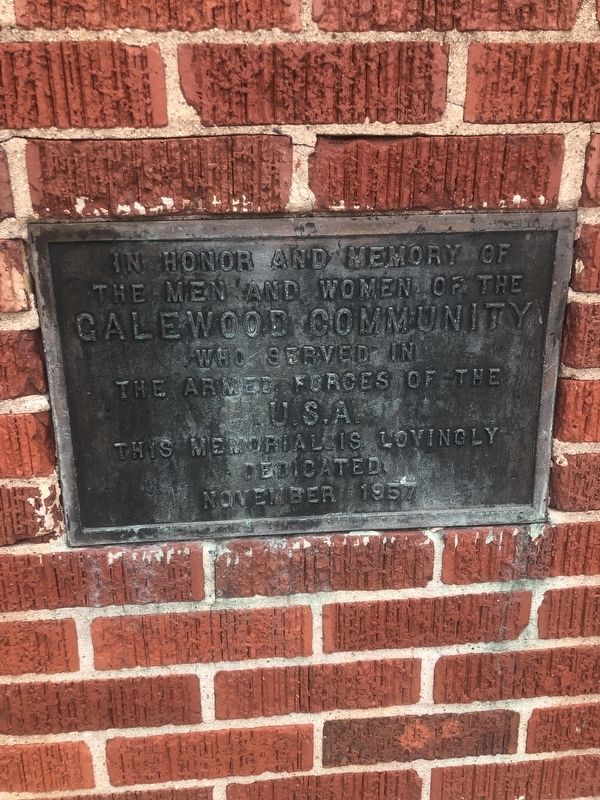 Galewood Community War Memorial Marker. Click for full size. Galewood Community War Memorial Marker image. Click for full size.
