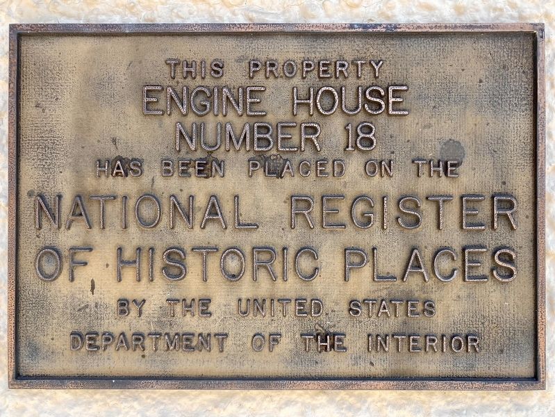 Engine House Number 18 Marker image. Click for full size.