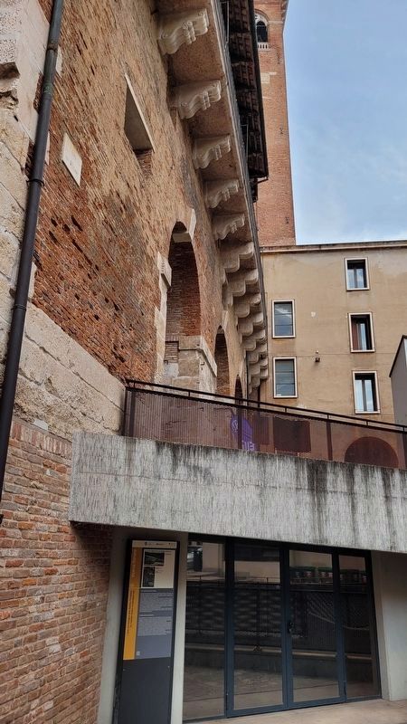 The Marker is under the southeastern stairs to the Palladian Basilica. Click for full size. The Marker is under the southeastern stairs to the Palladian Basilica image. Click for full size.