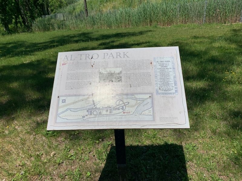 Al-Tro Park Marker. Click for full size. Al-Tro Park Marker image. Click for full size.
