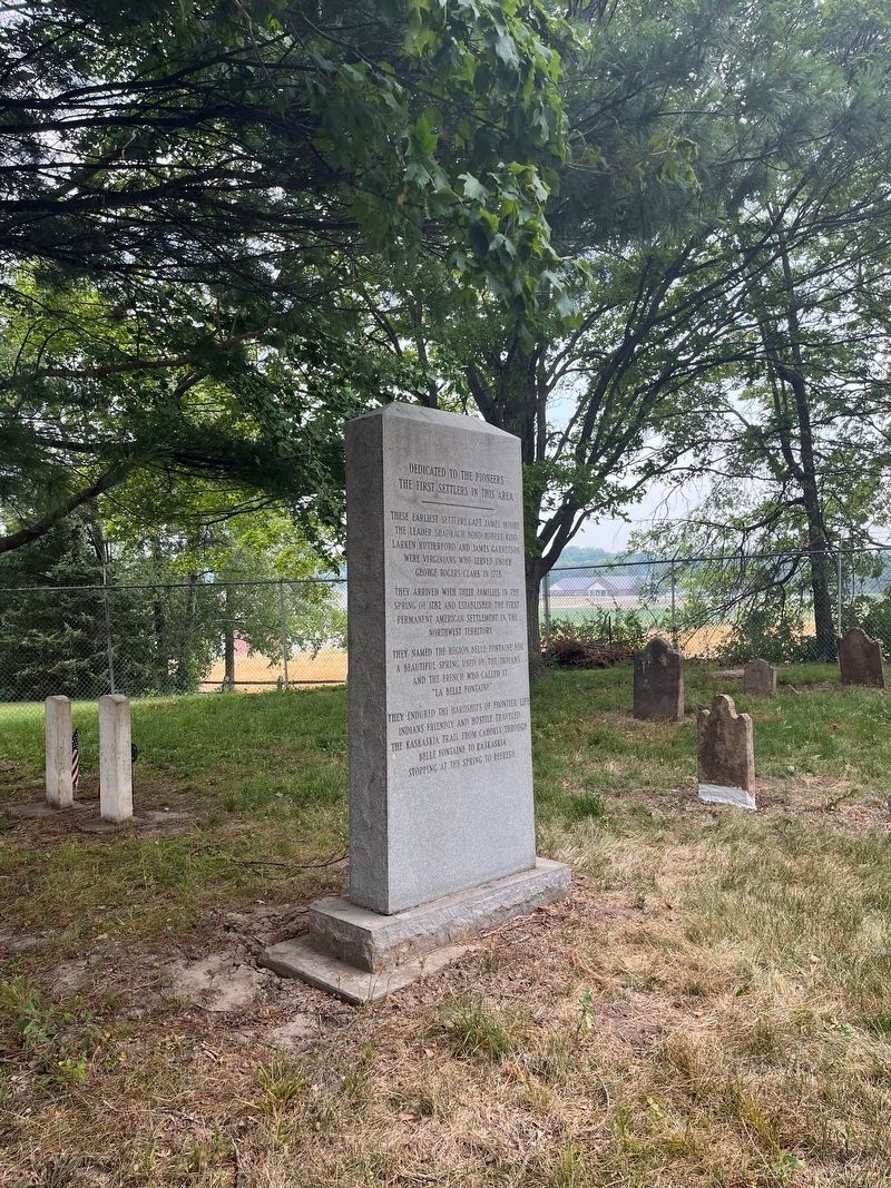 Dedicated to the Pioneers Marker. Click for full size. Dedicated to the Pioneers Marker image. Click for full size.