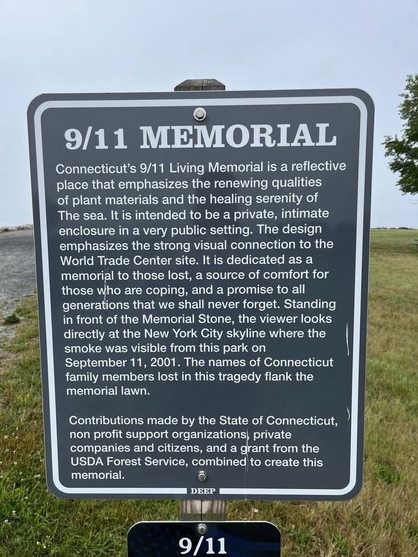 Connecticut's 9.11.01 Living Memorial. Click for full size. Connecticut's 9.11.01 Living Memorial image. Click for full size.