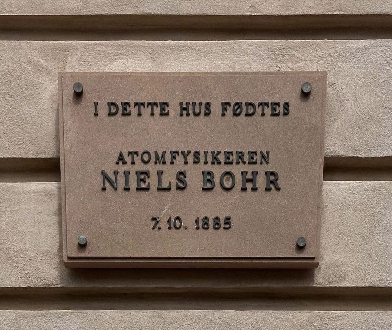Niels Bohr Marker. Click for full size. Niels Bohr Marker image. Click for full size.
