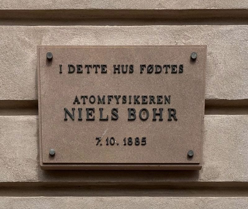 Niels Bohr Marker image. Click for full size.