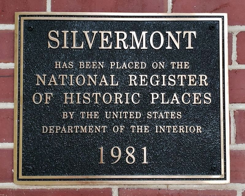 Silvermont National Register of Historic Places Marker image. Click for full size.