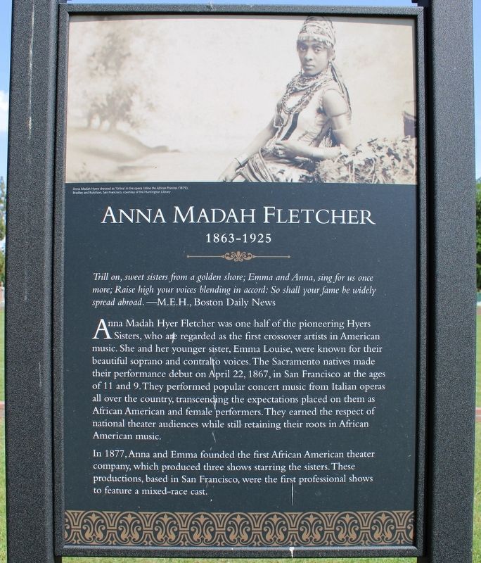 Anna Madah Fletcher Marker image. Click for full size.