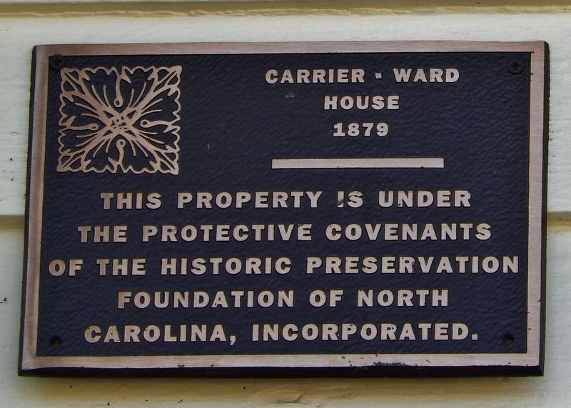 Carrier-Ward House Marker image. Click for full size.