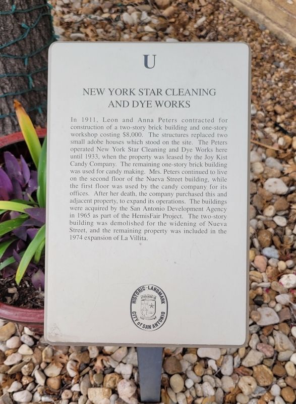 New York Star Cleaning and Dye Works Marker image. Click for full size.