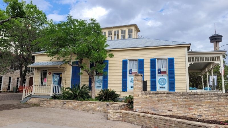 The view of the Shafer House and Marker. Click for full size. The view of the Shafer House and Marker image. Click for full size.
