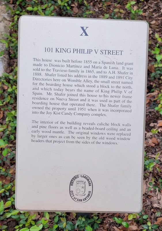 101 King Philip V Street Marker image. Click for full size.