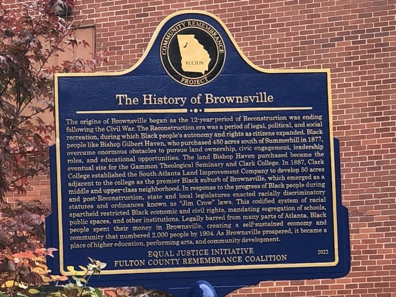 The History of Brownsville side of marker image. Click for full size.